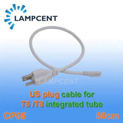 70-500 x 1FT~6FT US Plug Power Cord Cable Wire LED T5 T8 Integrated Tube Light - Image 1 of 4
