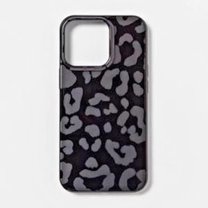 Heyday Silicone Phone Case for iPhone 13 Pro Hardshell - BLACK LEOPARD - Photo 1 sur 1