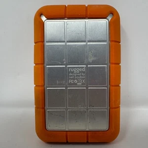 LaCie Rugged 500GB USB 3.0 + FireWire External Portable Hard Drive HDD - RUFWU3B - Afbeelding 1 van 2