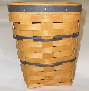 1996 Longaberger Medium Spoon Basket Only w Navy Blue Weave New 9x6x6 - Picture 1 of 5