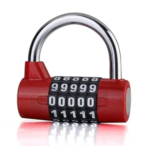 Multifunctional Combination 5 Digit Security Padlock Gym Locker Drawer Luggage C - Picture 1 of 12