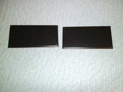 (10) Black Matte Ceramic Tile 3x6 in  Subway Rectangle American Olean  0064 - Image 1 of 2