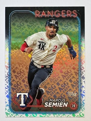 2024 Topps Marcus Semien All-Star Game Foil ASG #499 Texas Rangers - Image 1 of 2