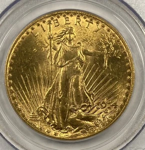 1914-S $20 Saint Gaudens. Gold. PCGS MS63. - Picture 1 of 5