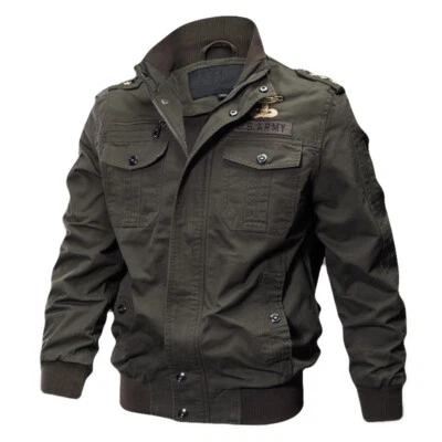 Tactical Men's Military Cargo Jacket Cotton Coat Army Winter Work * Jacket⊙ - Image 1 of 4