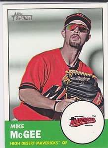 Mike McGee Seattle Mariners 2012 Topps Heritage Minor League Card