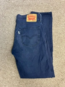 Levis 511 Mens Size 32 Dark Blue Wash Jeans Slim Fit Regular W32 L32 Bottoms - Picture 1 of 6