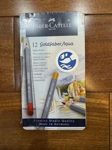 Lápices de colores Faber-Castell Creative Studio Goldfaber con estuche de madera - Lata de 12 - Imagen 1 de 2