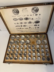 Zenith 19" Ligne pocketwatch "new old stock" spareparts wooden case, - Picture 1 of 15