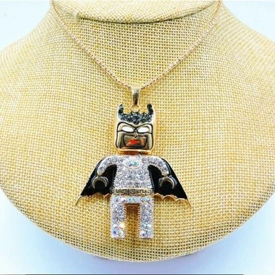 Collar Batgirl Estrás Plateado Betsey Johnson Nuevo con Etiquetas Foto 1 de 2