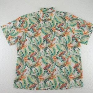 Tommy Bahama Hawaiian Button Up Shirt Mens XL Tropical Birds of Paradise Cotton - Picture 1 of 10