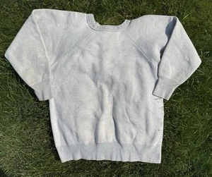 True Vintage 50s-60s Hanes Wind Shield Size XL Gray Rare Crewneck - Picture 1 of 24