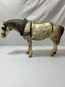 Arnés Breyer Horse #205 Old Timer gris claro moteado marrón sin sombrero 70-72 - Imagen 1 de 17