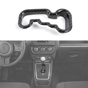 Carbon Fiber Inner Gear Shift Knob Frame Trim For Jeep Compass 07-16 Accessories - Picture 1 of 9