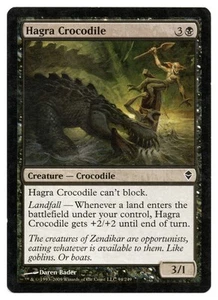 MTG Hagra Crocodile | #94 Zendikar | English - Picture 1 of 2