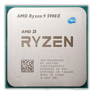 AMD Ryzen 9 5900X AM4 4,80GHZ CPU Processor Without Heatsink 12C/24T - Picture 1 of 5