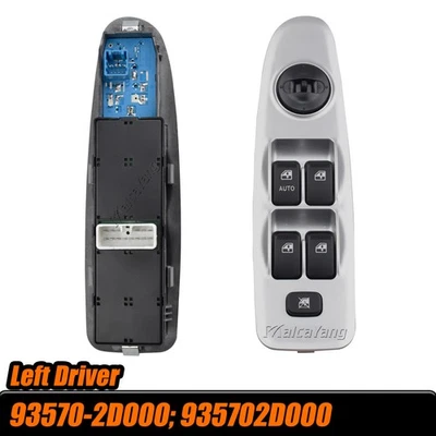 LHD Left Driver Side Window Switch For Hyundai Elantra 2001-2006 93570-2D000 - Image 1 of 4