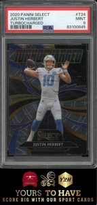 2020 Panini Select Turbocharged #T24 Justin Herbert Turbocharged PSA 9 - Picture 1 of 2