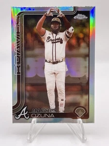 2025 Topps Chrome Sepia Refractor Marcell Ozuna Atlanta Braves #250 - Picture 1 of 2