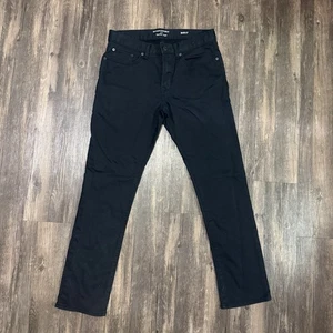 Pantalones de mezclilla Banana Republic Traveler para hombre 30x30 negros ajustados elásticos clásicos - Imagen 1 de 9