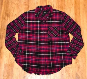 Camisa Rails Brock Fucsia Cuadros Botón Delantero Talla‎ L - Imagen 1 de 5
