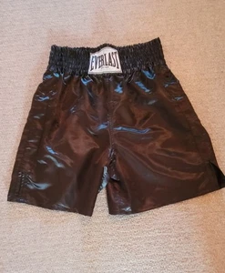 Vintage - Everlast Boxing Trunks Shorts - Mens XL - Black satin finish - Picture 1 of 12