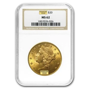 $20 Liberty Gold Double Eagle MS-62 NGC (Random) - Picture 1 of 3
