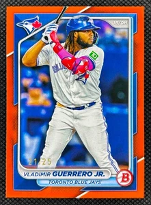 2024 Bowman Chrome Vladimir Guerrero Jr /25 Orange Paper #97 - Picture 1 of 2