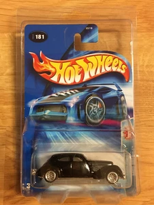 Hot Wheels #181 Pride Rides 1936 Cord Black CUSTOM Super Real Riders Wheel Swap - Picture 1 of 14