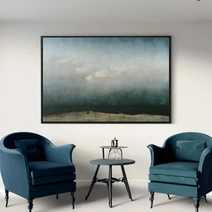 Caspar David Friedrich The Monk by the Sea Canvas/Poster Wall Art - Picture 1 of 10