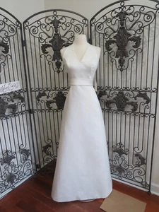 P235W VENUS 6462 SZ 10 IVORY $399 BEADED HALTER FORMAL WEDDING DRESS GOWN - Picture 1 of 16
