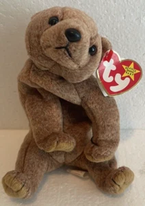 Ty Beanie Baby original Pecan The Bear Tag Errors Pe Pallets Rare Retired Mint - Picture 1 of 13