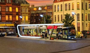 Kibri 39007 - H0 Modern Bus Stop including LED Lighting - New - Picture 1 of 1