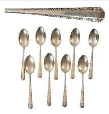 Towle CANDLELIGHT 1934 Sterling Silver Set 9 Teaspoons 6” No Monogram 230 grams