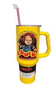 New Universal Studios Chucky Stainless Steel Tumbler With Handle 40 oz - Picture 1 of 3