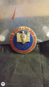 1936 Olympic German Badge Markings Enamel On Metal - Picture 1 of 3