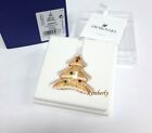 Swarovski Gingerbread Tree Ornament Gold Tone Crystal Authentic NEW 5395976