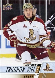 17/18 UPPER DECK CHL #8 JEFFREY TRUCHON-VIEL ACADIE-BATHURST TITAN *48544