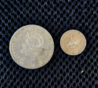 2 PANAMA SILVER COINS 1/2 BALBOA, 12.5gr 12.5gr 1947, 2.5 gr 1947. TOTAL 15gr