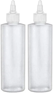 Twist Top Applicator Bottles, Squeeze 8 OZ Empty Plastic Bottles - Picture 1 of 3