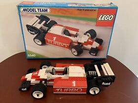 USED VINTAGE 1986 LEGO 5540 Model Team Formula 1 Racer Box Manual Poster READ