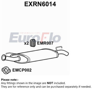 Exhaust Back / Rear Box fits RENAULT R5 40J 1.4 87 to 96 EuroFlo Quality New