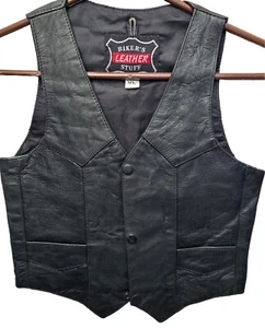 Bikers Leather Stuff Kids Vest Size XL Motorcycle - Picture 1 of 4