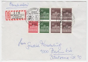 Sonder-R-Zettel, Mühldorf, 3. Europ. Inntal-Volksmarsch, Beförderungsspuren - Bild 1 von 1