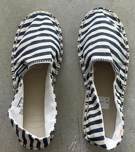 New Havaianas Alpargatas Origine Navy Stripe Espadrilles Shoes EUR 40 US 8 - Picture 1 of 3