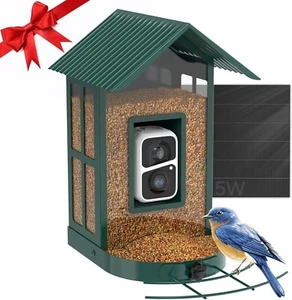 AI-Powered Solar Bird Feeder Camera for Backyard Bird Watching - 2.7L Capacity - Picture 1 of 6