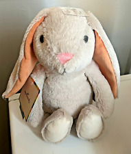 Hallmark Beige Tan Bunny Rabbit Orange Ears 12" Plush Stuffed Animal NWT