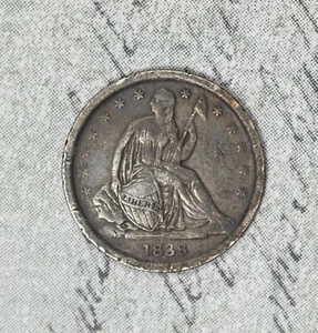 1838 Liberty Seated Dime Small Stars Details #BEP5 - Picture 1 of 2