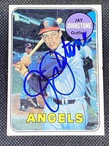 Jay Johnstone Angels Signed Auto Autographed 1969 Topps Card #59 ~ COA - Picture 1 of 6