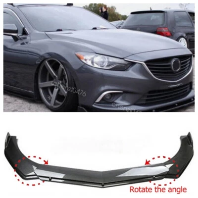 Carbon Style For Mazda 6 2014-2018 Front Bumper Lip Spoiler Splitter Body Kits — 第 1/4 张图片